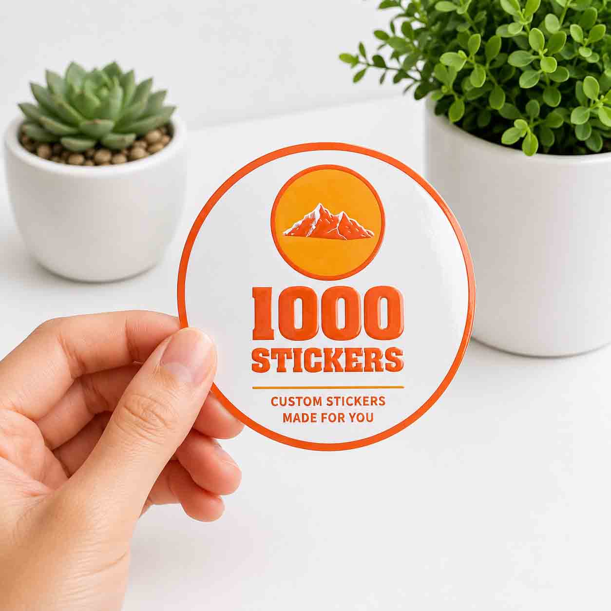 Custom Circle Spot UV Stickers | 1000 Stickers