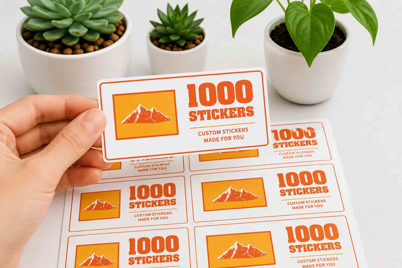 Custom Rectangle Sheet Stickers | 1000 Stickers