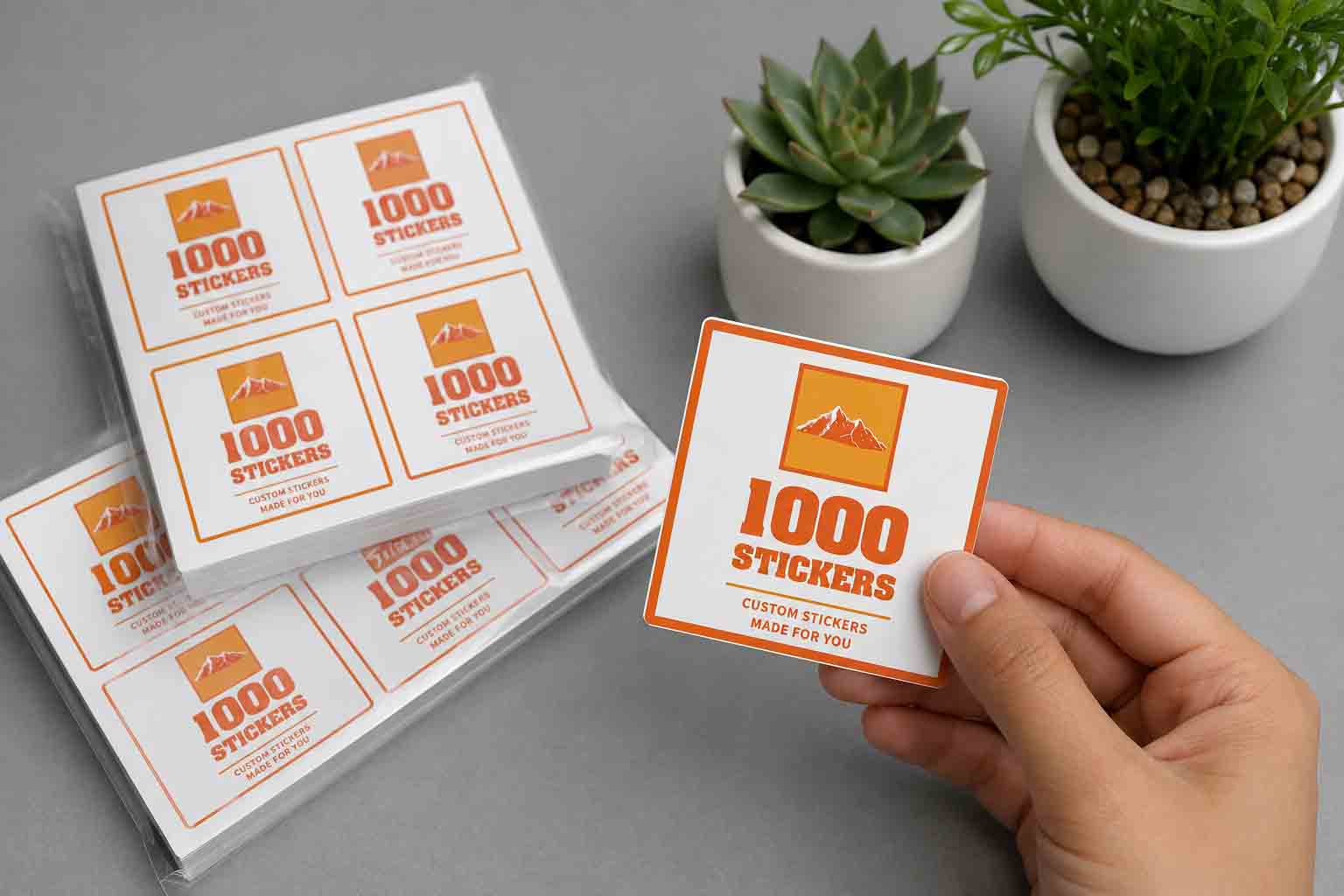 Custom Square Sheet Stickers  | 1000 Stickers