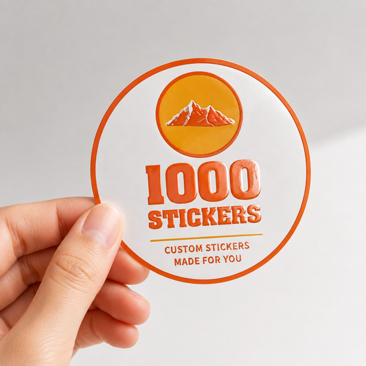 Custom Circle Spot UV Stickers | 1000 Stickers