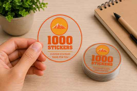 Custom Circle Clear Stickers | 1000 Stickers