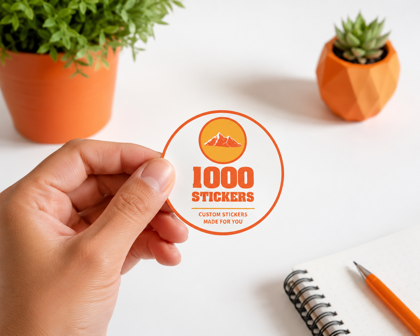 Custom Circle Round Sticker Singles | 1000 Stickers