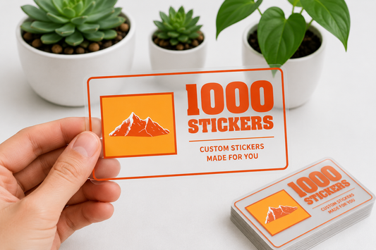 Custom Rectangle Clear Sheet Labels | 1000 Stickers