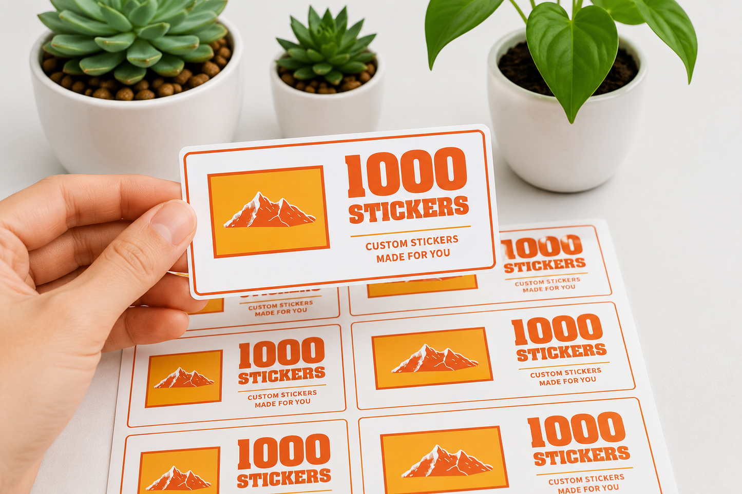 Custom Rectangle Sheet Stickers | 1000 Stickers