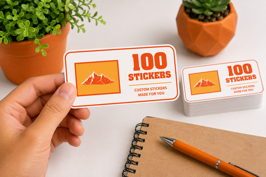 Custom Rounded Rectangle Sticker Singles | 1000 Stickers