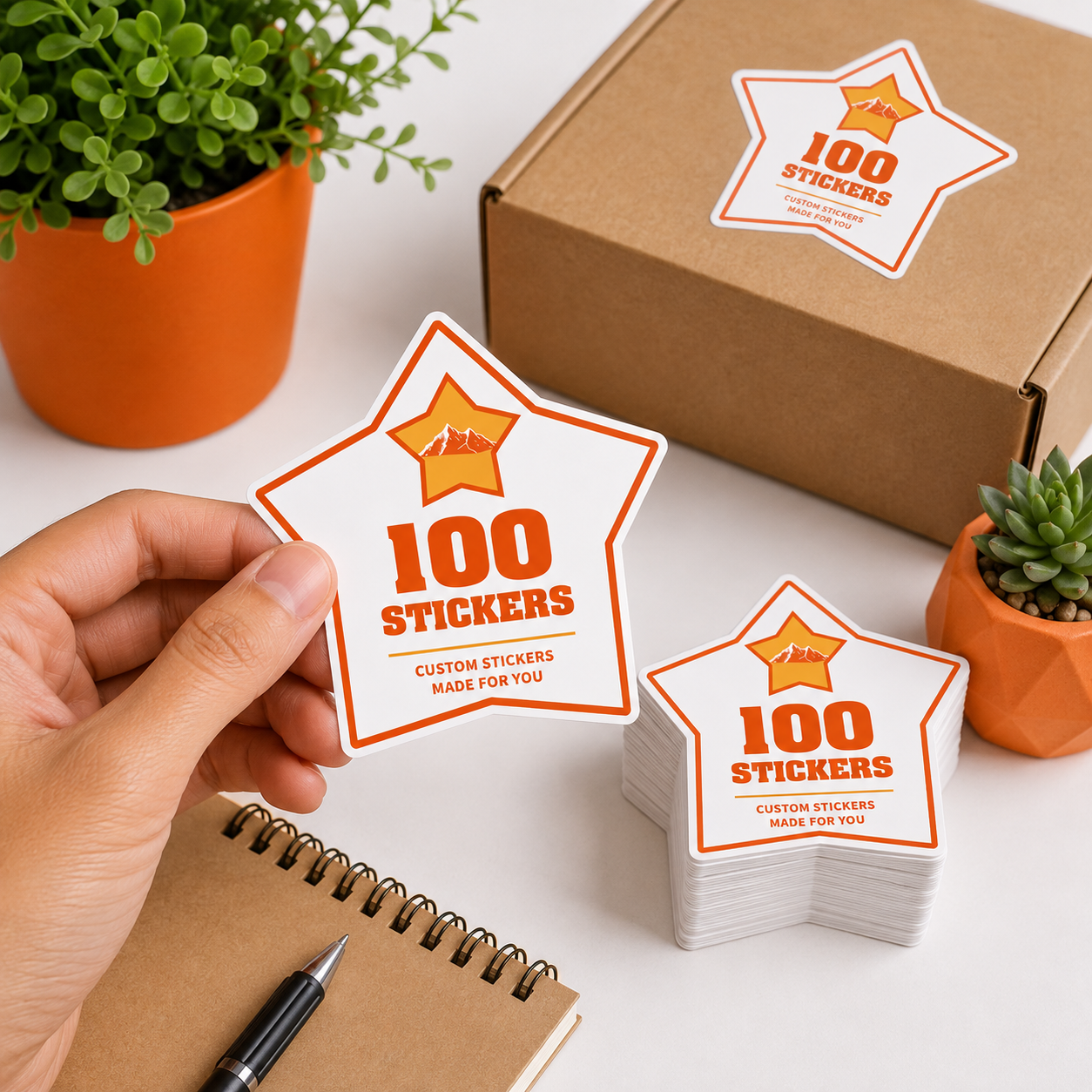 Custom Shape Sticker Singles | 1000 Stickers