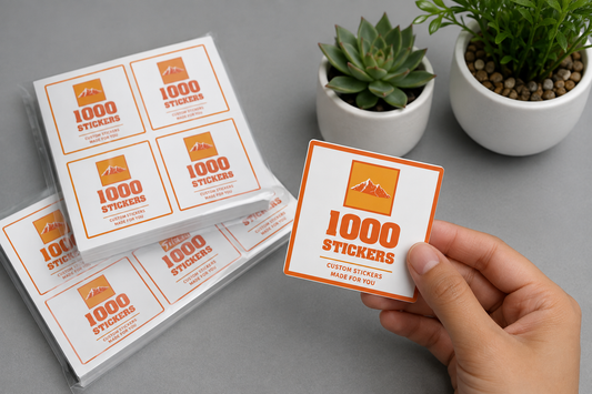 Custom Square Sheet Stickers  | 1000 Stickers